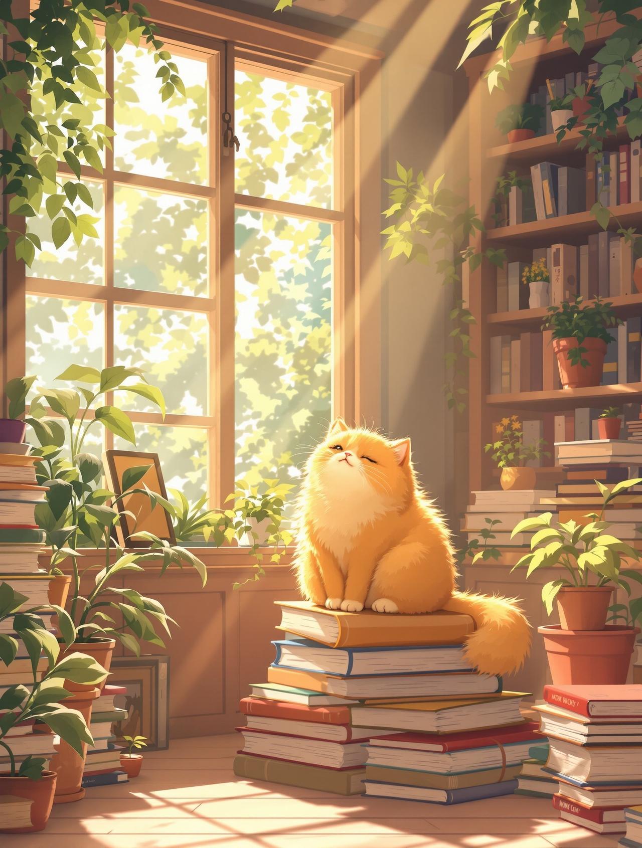 漫剧免费版 - 夏日的猫与旧书屋